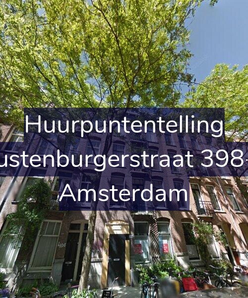 Foto gevel Huurpuntentelling voor Rustenburgerstraat 398-2, Amsterdam