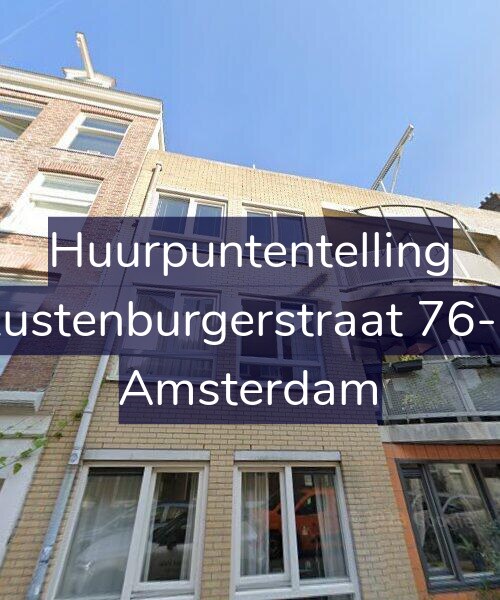 Foto gevel Huurpuntentelling voor Rustenburgerstraat 76-C, Amsterdam