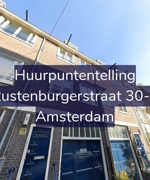 Foto gevel Huurpuntentelling voor Rustenburgerstraat 30-1, Amsterdam