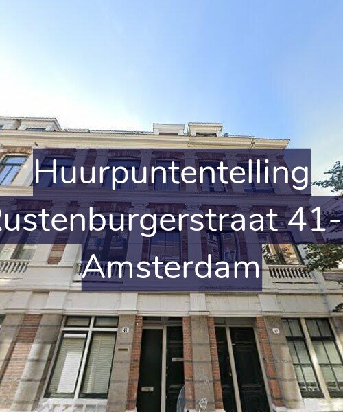 Foto gevel Huurpuntentelling voor Rustenburgerstraat 41-1, Amsterdam