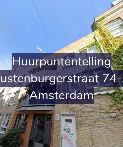 Foto gevel Huurpuntentelling voor Rustenburgerstraat 74-A, Amsterdam