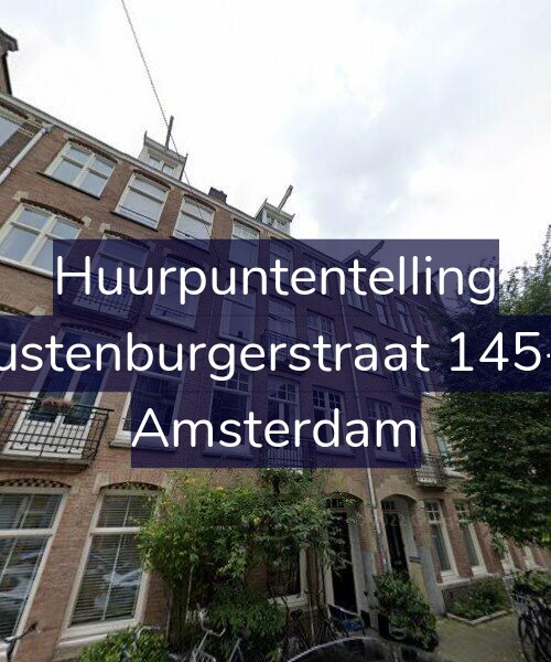 Foto gevel Huurpuntentelling voor Rustenburgerstraat 145-1, Amsterdam