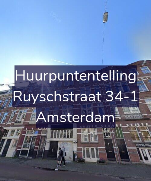 Foto gevel Huurpuntentelling voor Ruyschstraat 34-1, Amsterdam