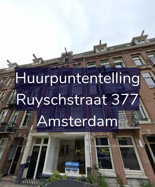 Foto gevel Huurpuntentelling voor Ruyschstraat 377, Amsterdam