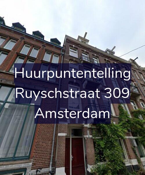 Foto gevel Huurpuntentelling voor Ruyschstraat 309, Amsterdam