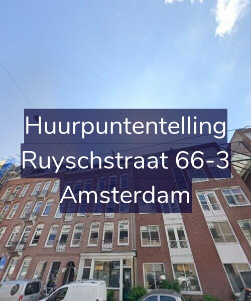 Foto gevel Huurpuntentelling voor Ruyschstraat 66-3, Amsterdam