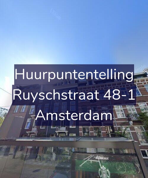 Foto gevel Huurpuntentelling voor Ruyschstraat 48-1, Amsterdam