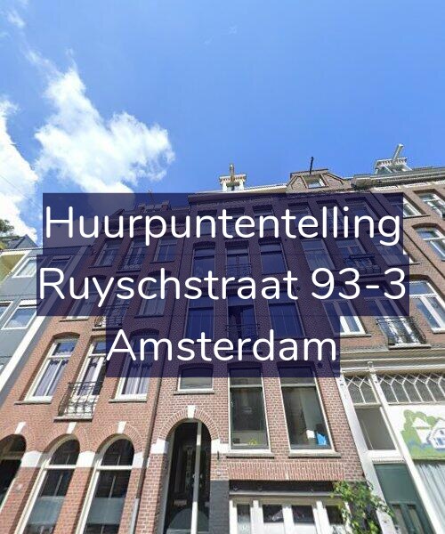 Foto gevel Huurpuntentelling voor Ruyschstraat 93-3, Amsterdam