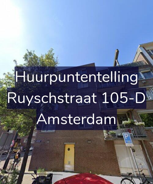 Foto gevel Huurpuntentelling voor Ruyschstraat 105-D, Amsterdam