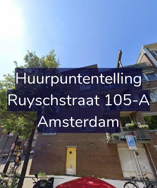 Foto gevel Huurpuntentelling voor Ruyschstraat 105-A, Amsterdam