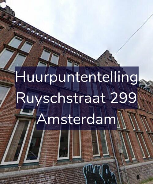 Foto gevel Huurpuntentelling voor Ruyschstraat 299, Amsterdam