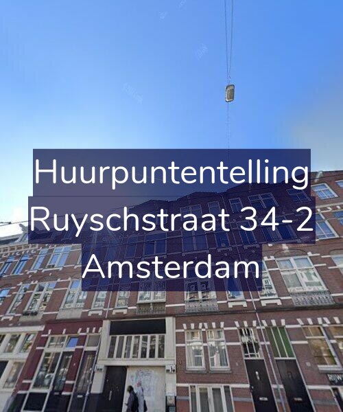 Foto gevel Huurpuntentelling voor Ruyschstraat 34-2, Amsterdam