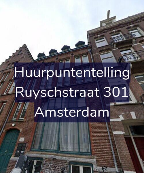 Foto gevel Huurpuntentelling voor Ruyschstraat 301, Amsterdam