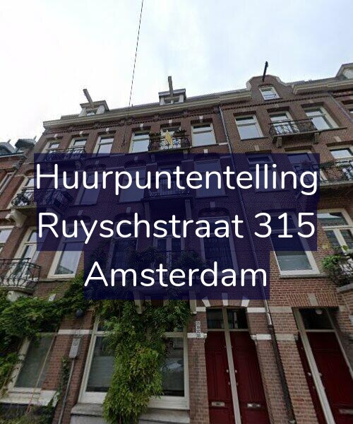 Foto gevel Huurpuntentelling voor Ruyschstraat 315, Amsterdam