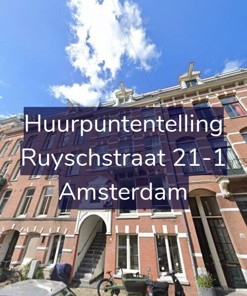 Foto gevel Huurpuntentelling voor Ruyschstraat 21-1, Amsterdam