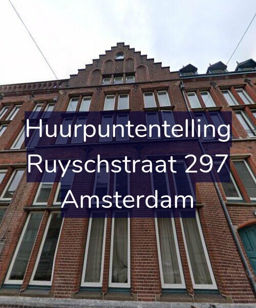 Foto gevel Huurpuntentelling voor Ruyschstraat 297, Amsterdam