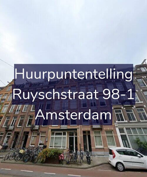 Foto gevel Huurpuntentelling voor Ruyschstraat 98-1, Amsterdam