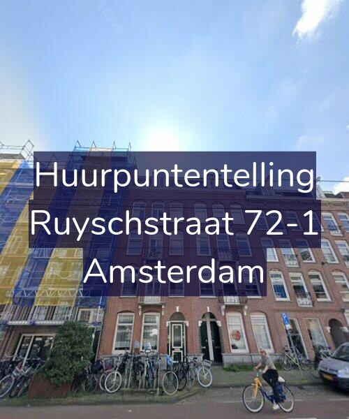 Foto gevel Huurpuntentelling voor Ruyschstraat 72-1, Amsterdam