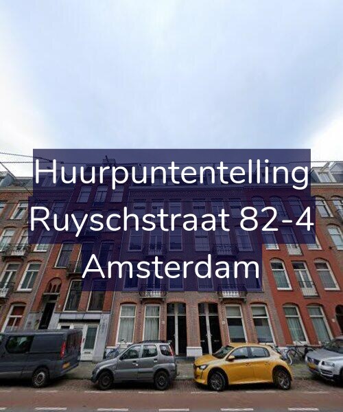 Foto gevel Huurpuntentelling voor Ruyschstraat 82-4, Amsterdam