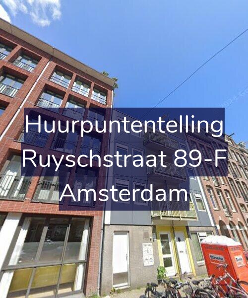 Foto gevel Huurpuntentelling voor Ruyschstraat 89-F, Amsterdam