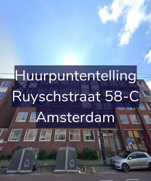 Foto gevel Huurpuntentelling voor Ruyschstraat 58-C, Amsterdam