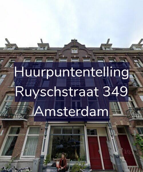 Foto gevel Huurpuntentelling voor Ruyschstraat 349, Amsterdam