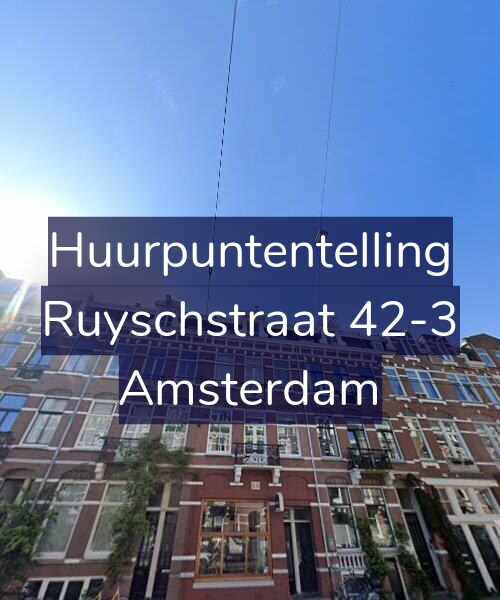 Foto gevel Huurpuntentelling voor Ruyschstraat 42-3, Amsterdam
