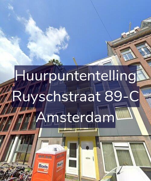 Foto gevel Huurpuntentelling voor Ruyschstraat 89-C, Amsterdam