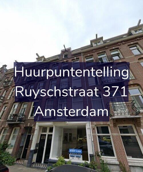 Foto gevel Huurpuntentelling voor Ruyschstraat 371, Amsterdam