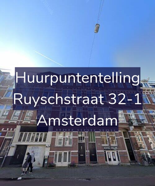 Foto gevel Huurpuntentelling voor Ruyschstraat 32-1, Amsterdam