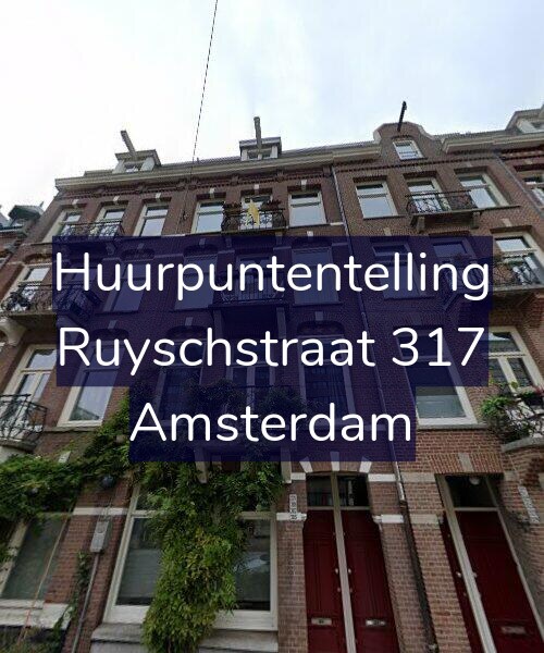 Foto gevel Huurpuntentelling voor Ruyschstraat 317, Amsterdam