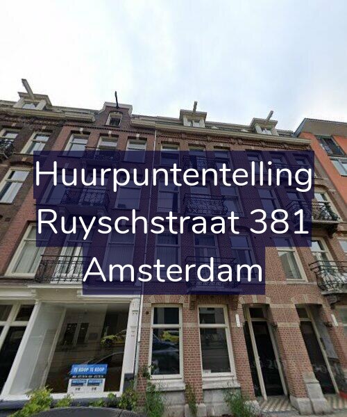 Foto gevel Huurpuntentelling voor Ruyschstraat 381, Amsterdam