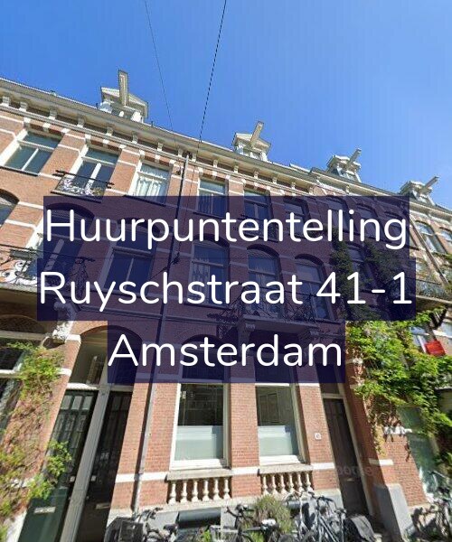 Foto gevel Huurpuntentelling voor Ruyschstraat 41-1, Amsterdam