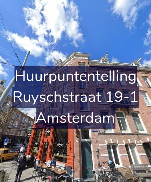 Foto gevel Huurpuntentelling voor Ruyschstraat 19-1, Amsterdam