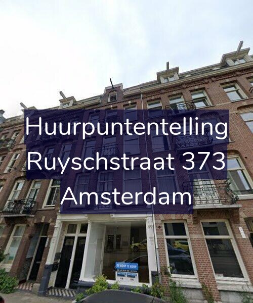 Foto gevel Huurpuntentelling voor Ruyschstraat 373, Amsterdam