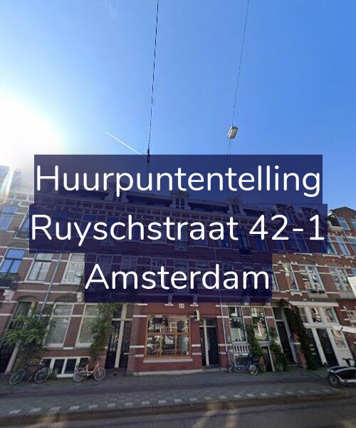 Foto gevel Huurpuntentelling voor Ruyschstraat 42-1, Amsterdam