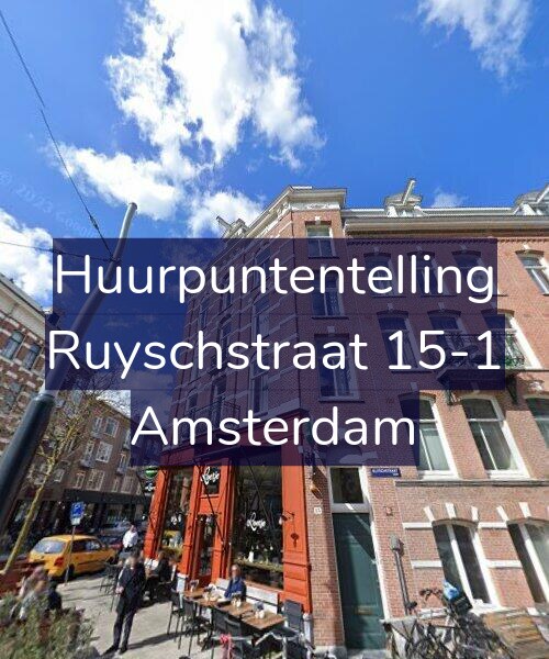 Foto gevel Huurpuntentelling voor Ruyschstraat 15-1, Amsterdam