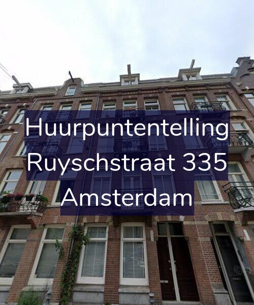 Foto gevel Huurpuntentelling voor Ruyschstraat 335, Amsterdam
