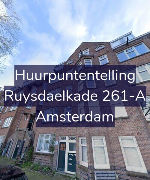 Foto gevel Huurpuntentelling voor Ruysdaelkade 261-A, Amsterdam