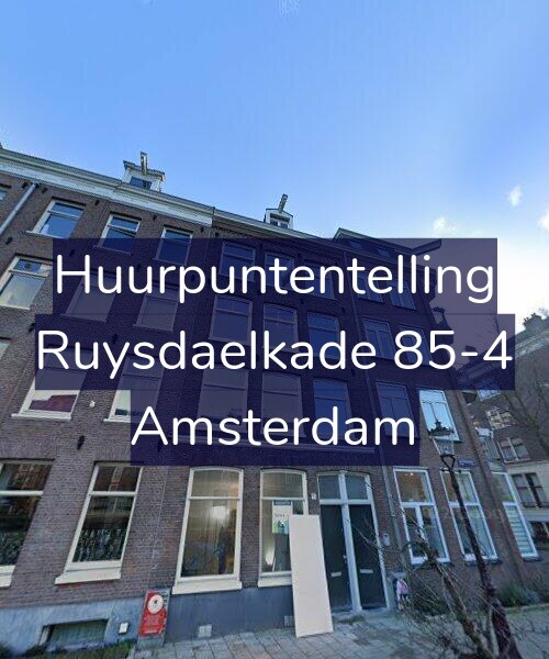 Foto gevel Huurpuntentelling voor Ruysdaelkade 85-4, Amsterdam