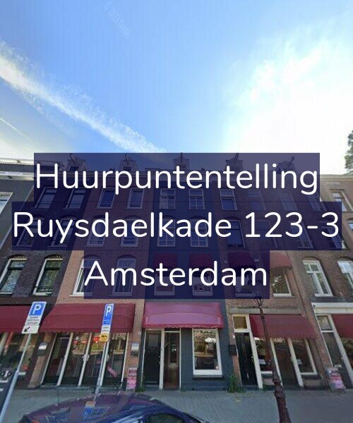 Foto gevel Huurpuntentelling voor Ruysdaelkade 123-3, Amsterdam