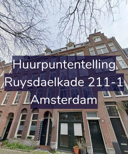 Foto gevel Huurpuntentelling voor Ruysdaelkade 211-1, Amsterdam