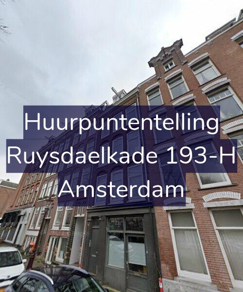 Foto gevel Huurpuntentelling voor Ruysdaelkade 193-H, Amsterdam