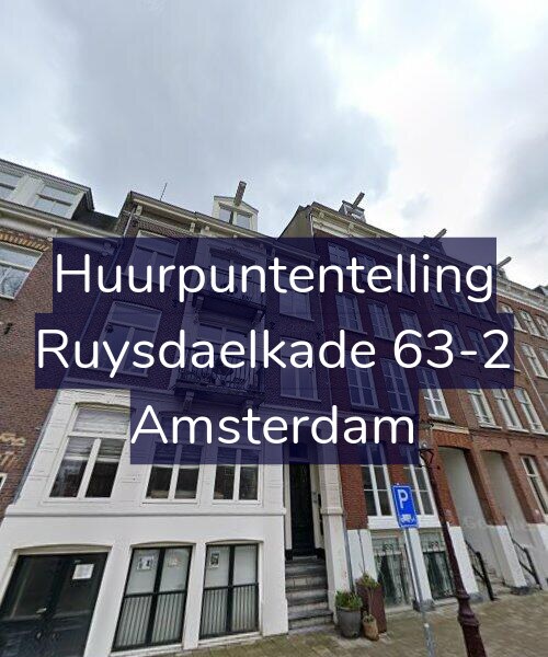 Foto gevel Huurpuntentelling voor Ruysdaelkade 63-2, Amsterdam