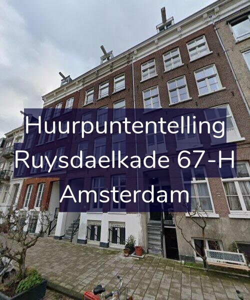 Foto gevel Huurpuntentelling voor Ruysdaelkade 67-H, Amsterdam