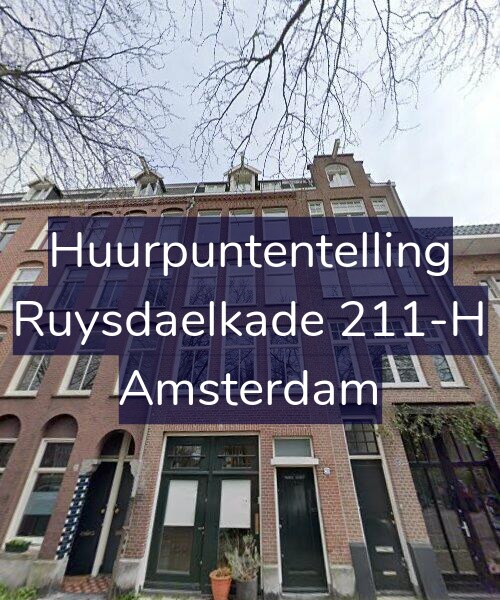 Foto gevel Huurpuntentelling voor Ruysdaelkade 211-H, Amsterdam