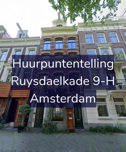 Foto gevel Huurpuntentelling voor Ruysdaelkade 9-H, Amsterdam