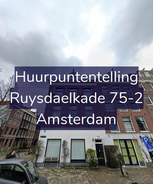 Foto gevel Huurpuntentelling voor Ruysdaelkade 75-2, Amsterdam