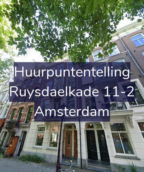 Foto gevel Huurpuntentelling voor Ruysdaelkade 11-2, Amsterdam