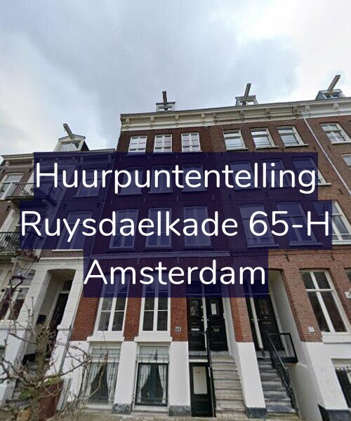 Foto gevel Huurpuntentelling voor Ruysdaelkade 65-H, Amsterdam